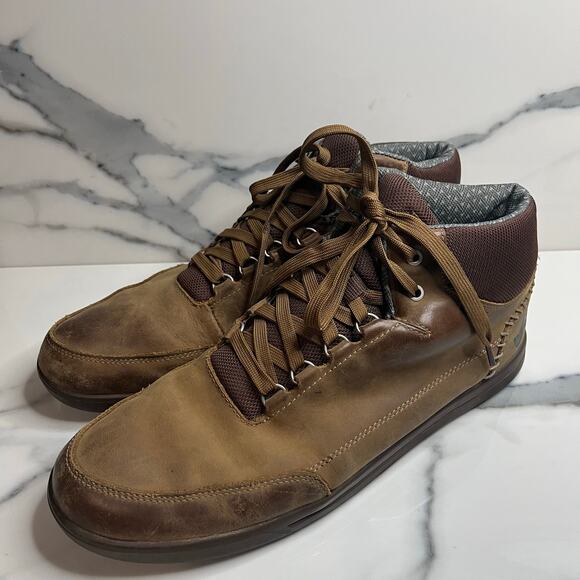 Forsake Phil Mid Waterproof Sneakers Boots Mens Sz 12 Brown Shoes Leather Walnut main image 5